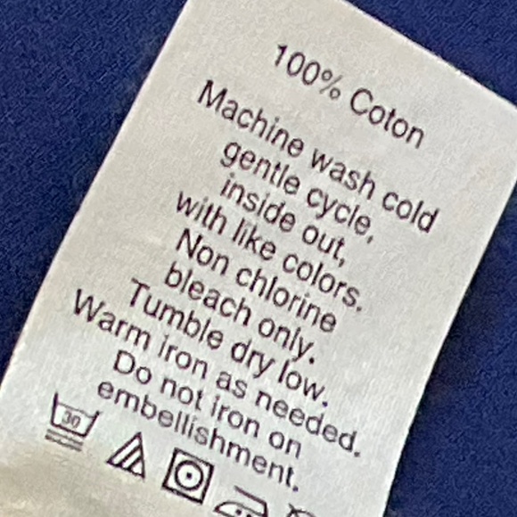 Crewcuts Navy shift dress with coral party discs Size 7 - Picture 6 of 7